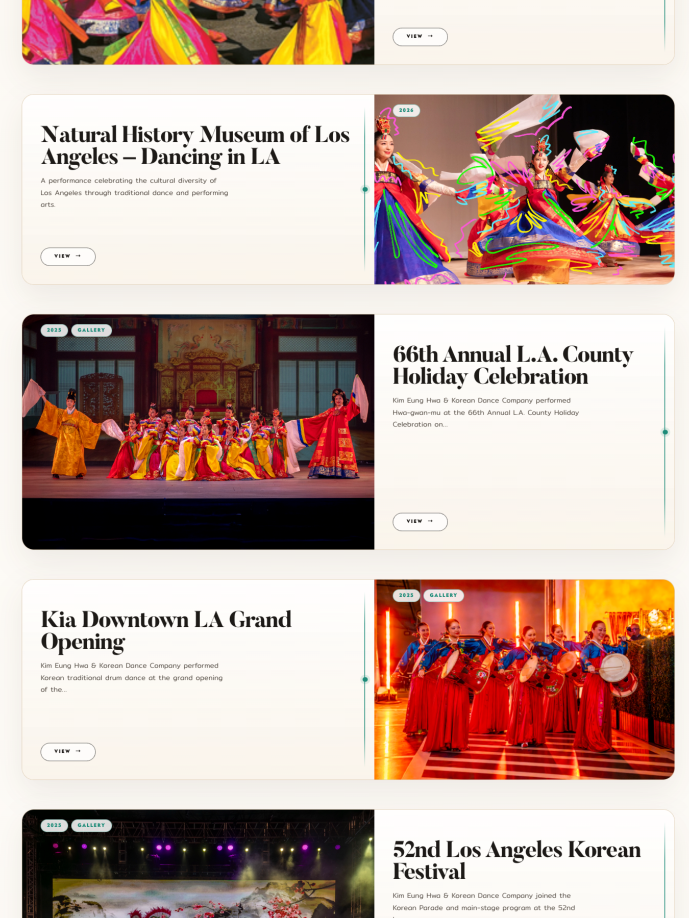 Korean American Dance Association performance archive